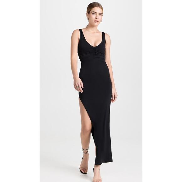 Riot Swim Remi Dress Black Maxi Women’s Small Bodycon Lightweight Swim Jersey - Picture 1 of 8
